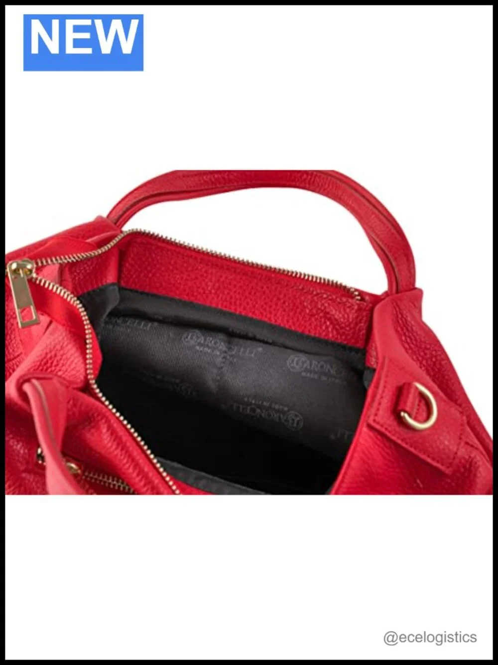Genuine Italian Leather Medium Shoulder Crossbody Bag